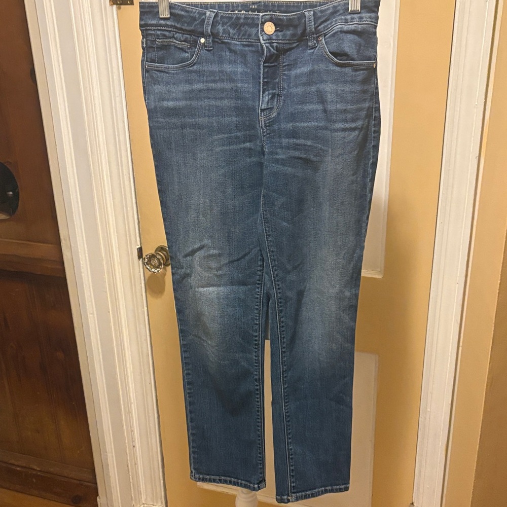 LOFT Mid-Wash Straight Leg Jeans